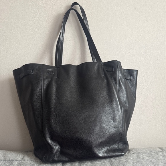 Celine Black Cabas Phantom Leather Tote Bag - Picture 5 of 10
